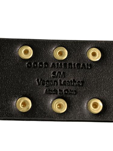 Good American Vegan Wide Studded Belt size S/M - Thumbnail 8