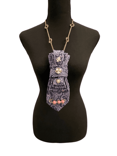 Women’s Boss Bitchin TieNecklace/Necktie With gold Toned Jewelry and Accessories - Thumbnail 3