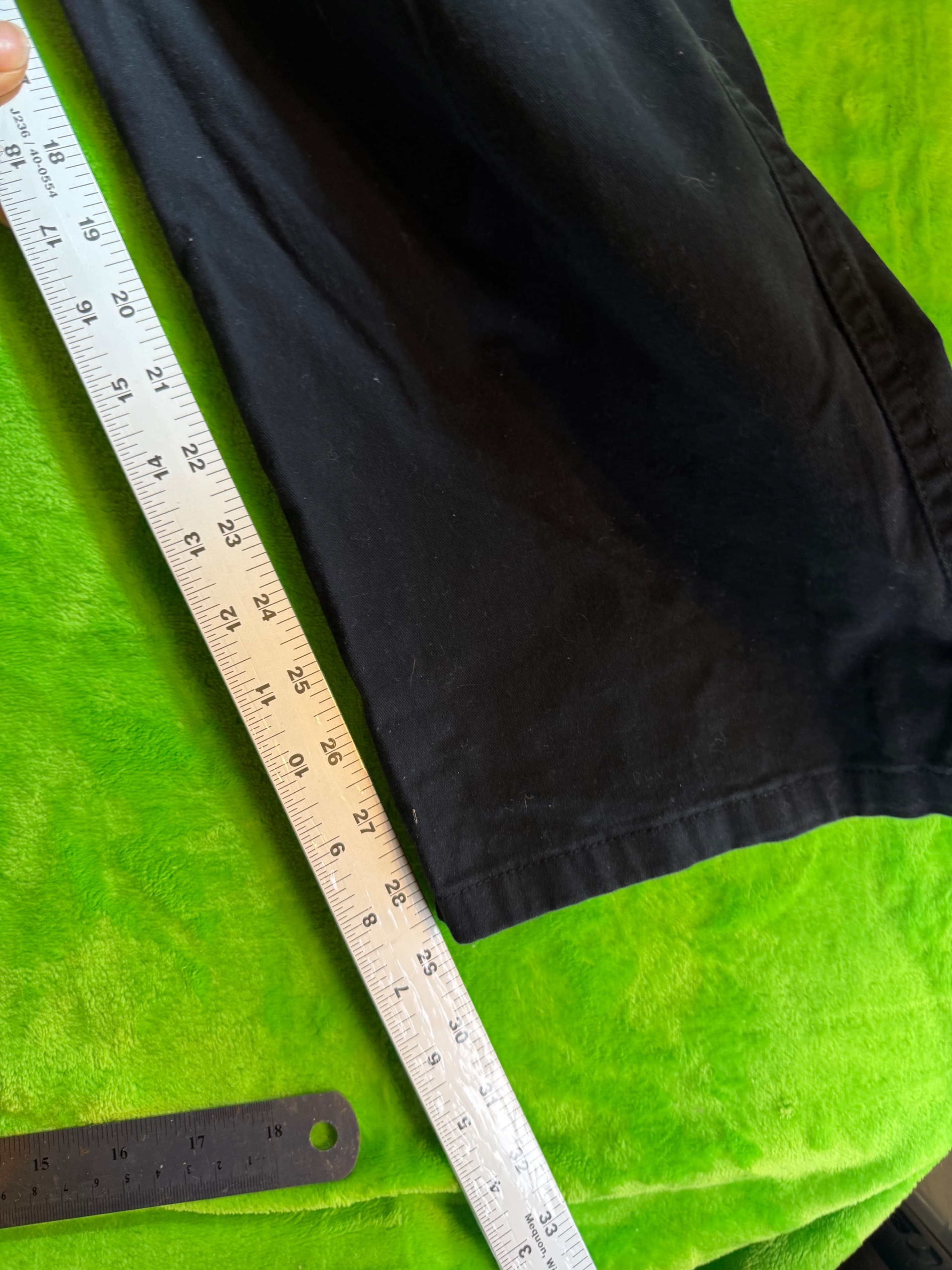 Wrangler Relaxed Fit Black Cargo Pants 42x30 Cotton Spandex - Thumbnail 7