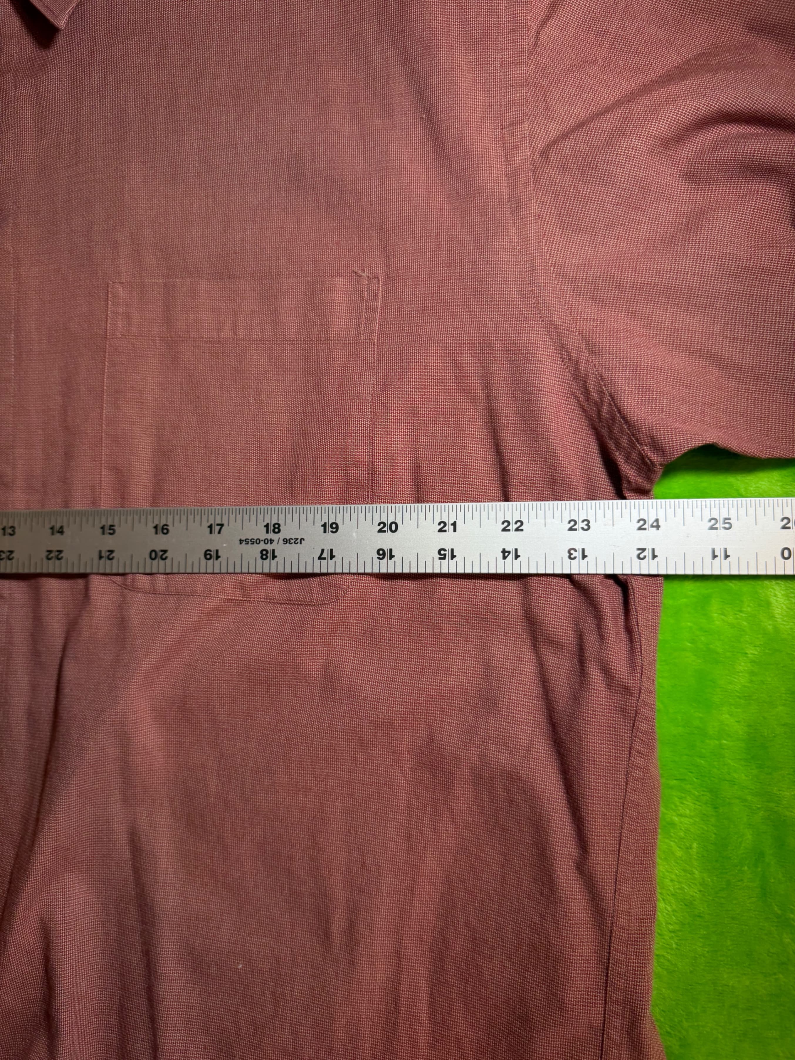 Claiborne Men's Large Red Long Sleeve Shirt 100% Cotton - Thumbnail 5