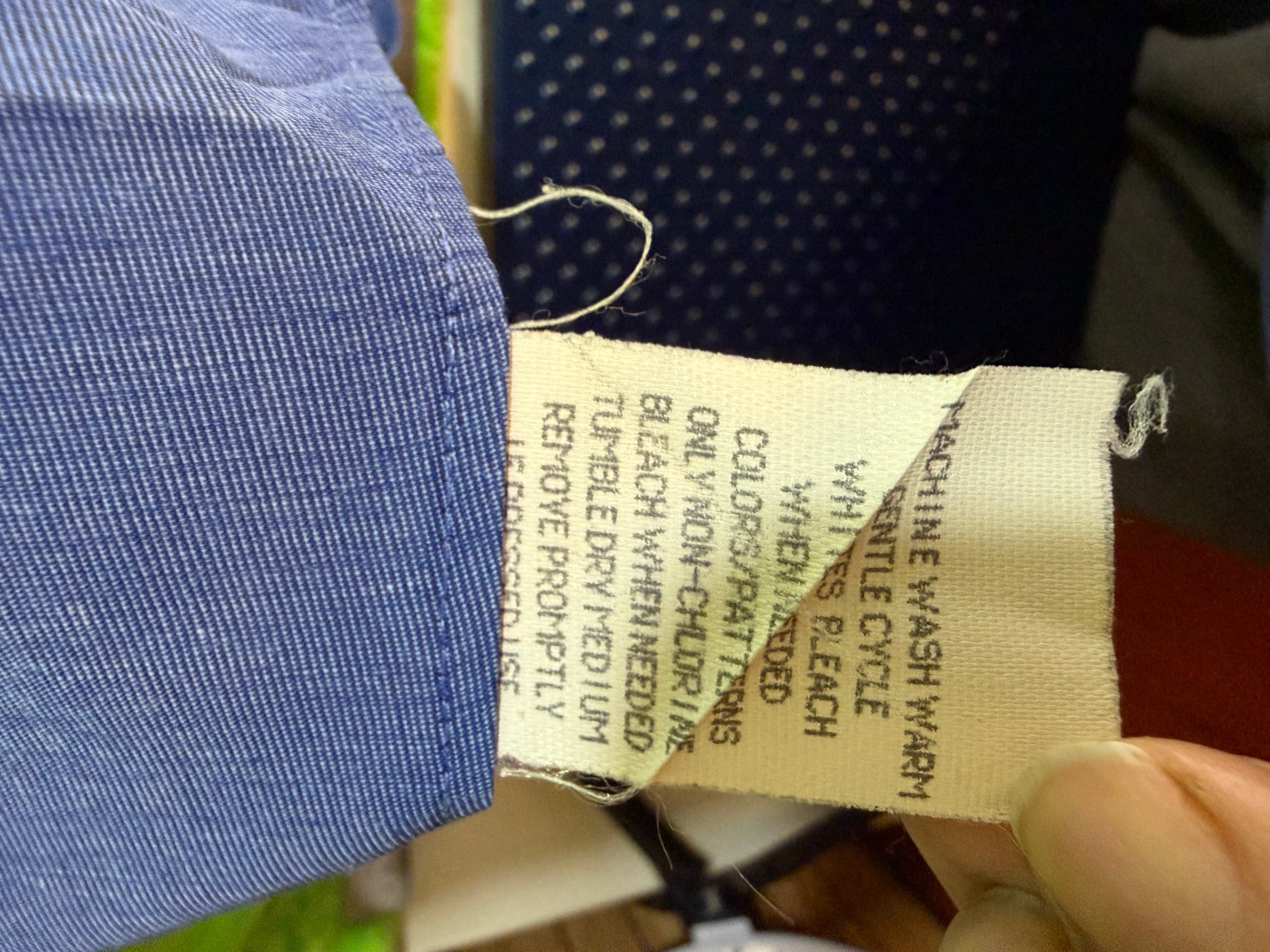 1891 Collection 16.5/33 Blue Button-Down Shirt 100% Cotton Men's - Thumbnail 5