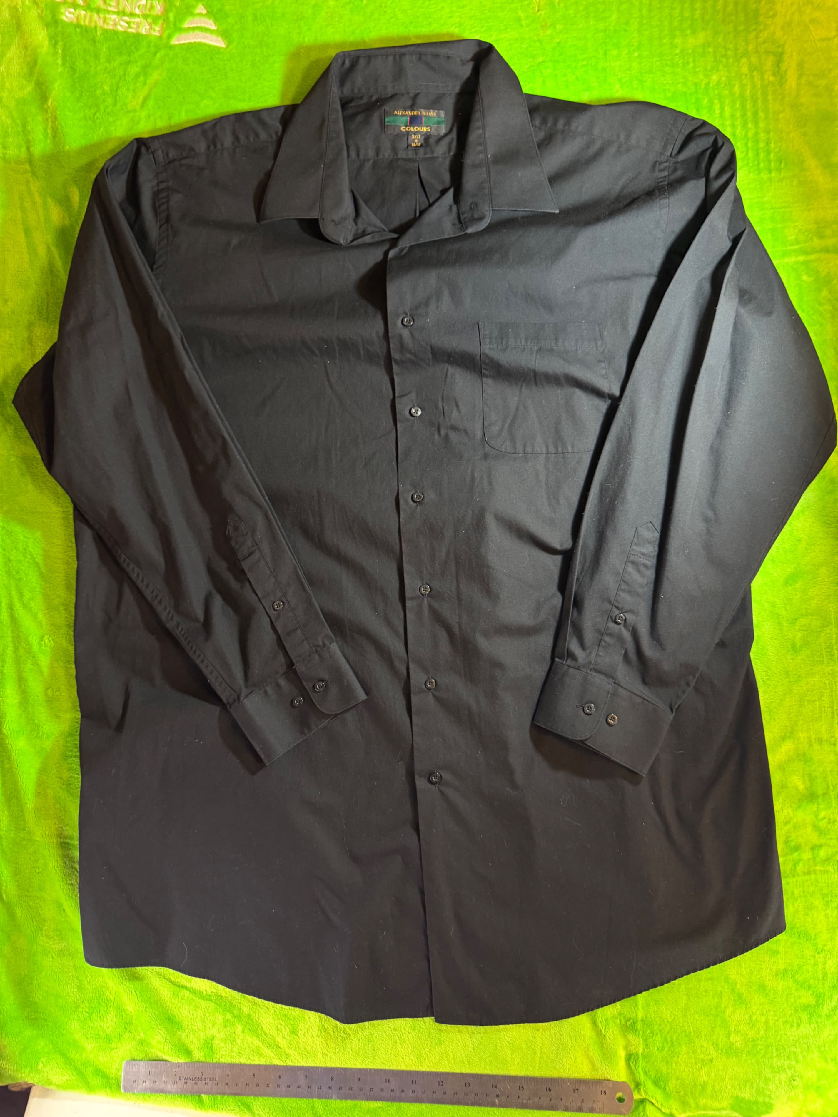 Alexander Julian Colours Black 3XLT Long Sleeve Shirt - Image 1