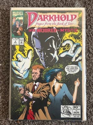 Marvel Darkhold Pages From The Book Of Sins #3 1992 Modred Comic Book Vintage - Image 1