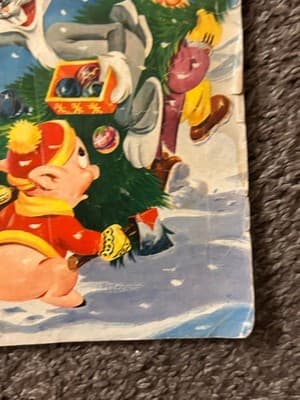 Dell Bugs Bunny Christmas Funnies No. 7 1956 Vintage Holiday Speedy Gonzales 1st - Thumbnail 4