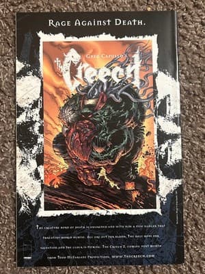 Greg Capullo The Creech #1 Comic Book Image Todd McFarlane Production Rare - Thumbnail 2