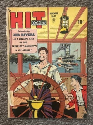 Hit Comics No 61 November Jeb Rivers Golden Age 10c Vintage Comic Book - Image 1