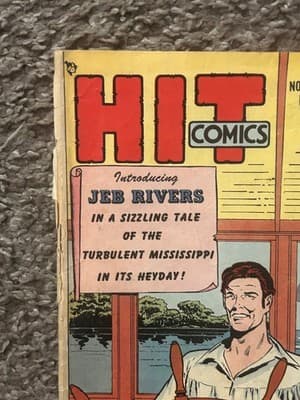 Hit Comics No 61 November Jeb Rivers Golden Age 10c Vintage Comic Book - Thumbnail 2