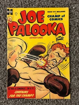 Joe Palooka No. 79 Harvey Comic Book Sept Boxing Cover 10c Vintage - Image 1