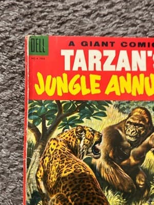 Dell Tarzans Jungle Annual 1955 No 4 Edgar Rice Burroughs Vintage Comic 25c - Thumbnail 2