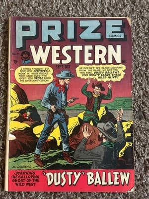 Prize Comics Prize Western #71 Sept Oct Dusty Ballew 10¢ Vintage Golden Age - Image 1
