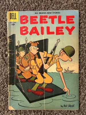 DELL Beetle Bailey Comic Nov-Jan Mort Walker Vintage 10c Low Grade Collectible - Image 1