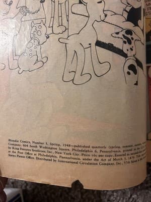 Blondie Comics No 5 Spring 1948 Vintage Comic Book Dagwood Haunts a House 10c - Thumbnail 3