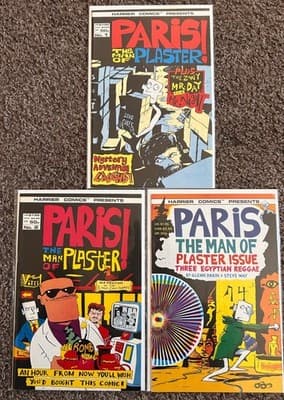 Harrier Comics Paris The Man Of Plaster #1 #2 #3 Set Indie Comics VG Collector - Image 1