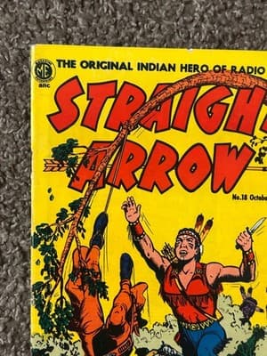 Magazine Enterprises Straight Arrow #18 Oct 1951 10c Western Golden Age Comic - Thumbnail 2