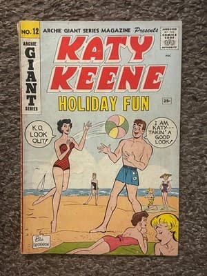 Archie Katy Keene Comic Book No.12 Holiday Fun 25c Archie Giant Series Beach - Image 1