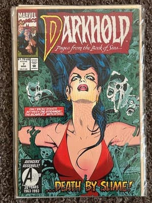 Marvel Darkhold Pages From the Book of Sins #7 1993 Death By Slime Comic Issue - Image 1