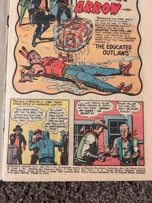 Magazine Enterprises Straight Arrow #18 Oct 1951 10c Western Golden Age Comic - Thumbnail 5