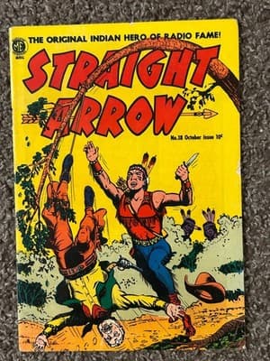 Magazine Enterprises Straight Arrow #18 Oct 1951 10c Western Golden Age Comic - Image 1