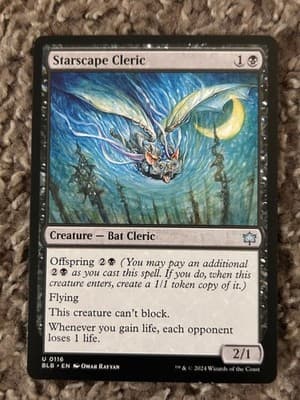 Magic The Gathering Starscape Cleric 2024 BLB Uncommon Black Creature 2/1 - Image 1