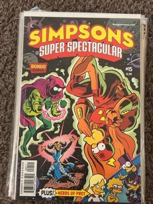 Simpsons Super Spectacular #15 Bongo Comics Comic Groening Cover Nerds of Prey - Image 1