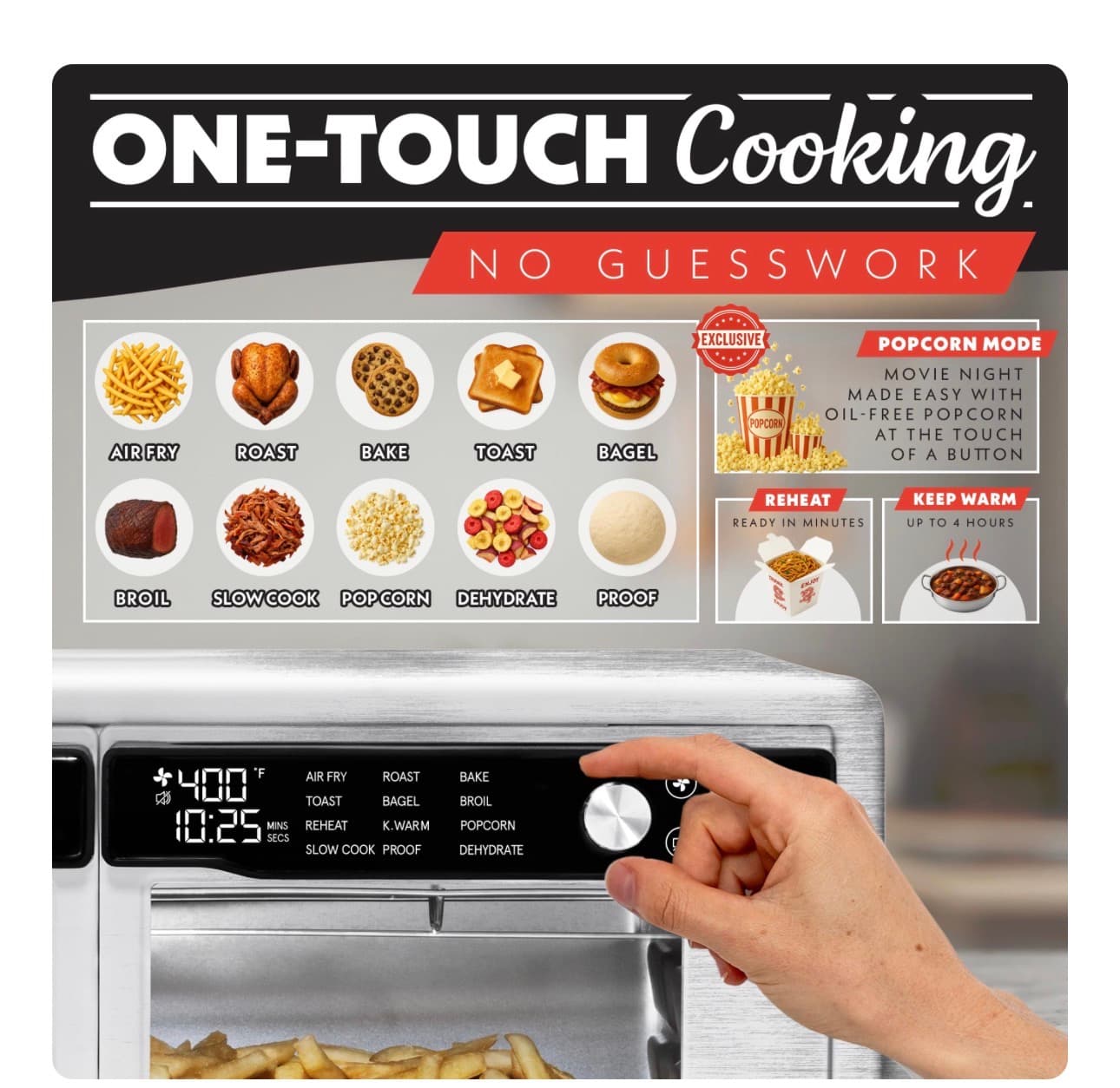 Large Digital Air Fryer Oven with French Doors - Thumbnail 2