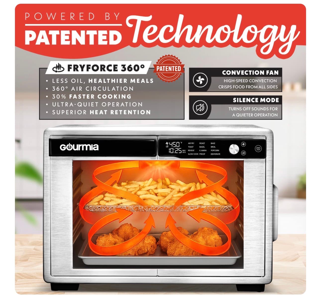 Large Digital Air Fryer Oven with French Doors - Thumbnail 3