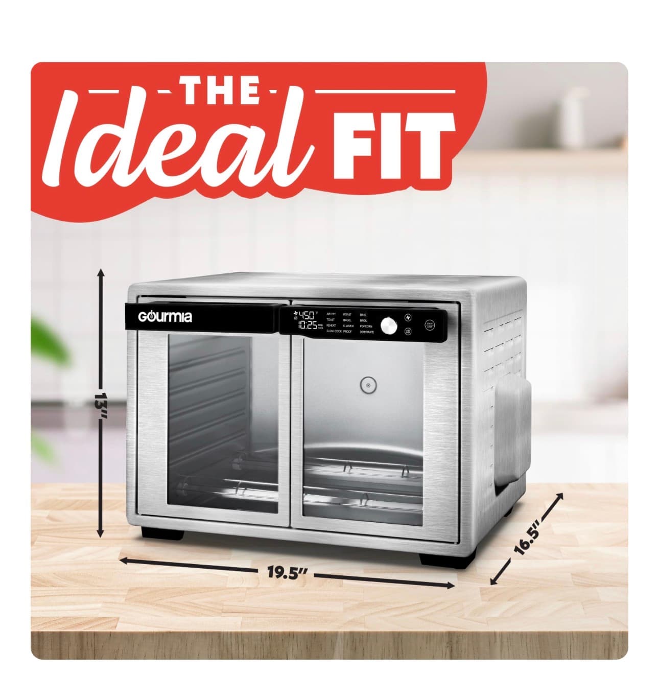 Large Digital Air Fryer Oven with French Doors - Thumbnail 9