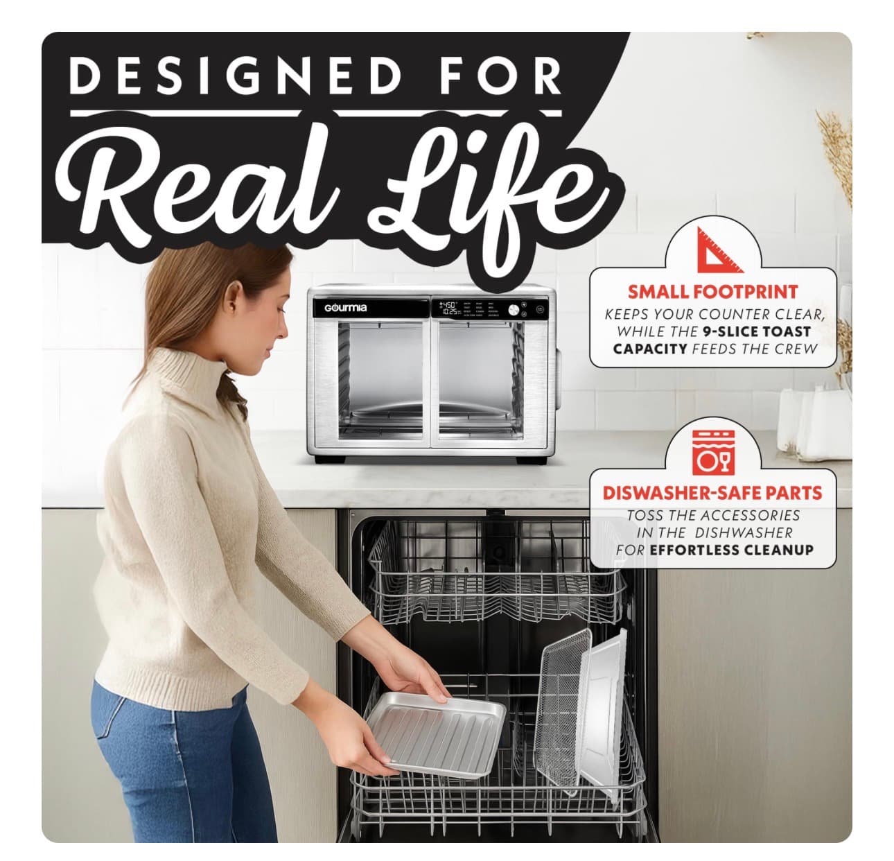 Large Digital Air Fryer Oven with French Doors - Thumbnail 7