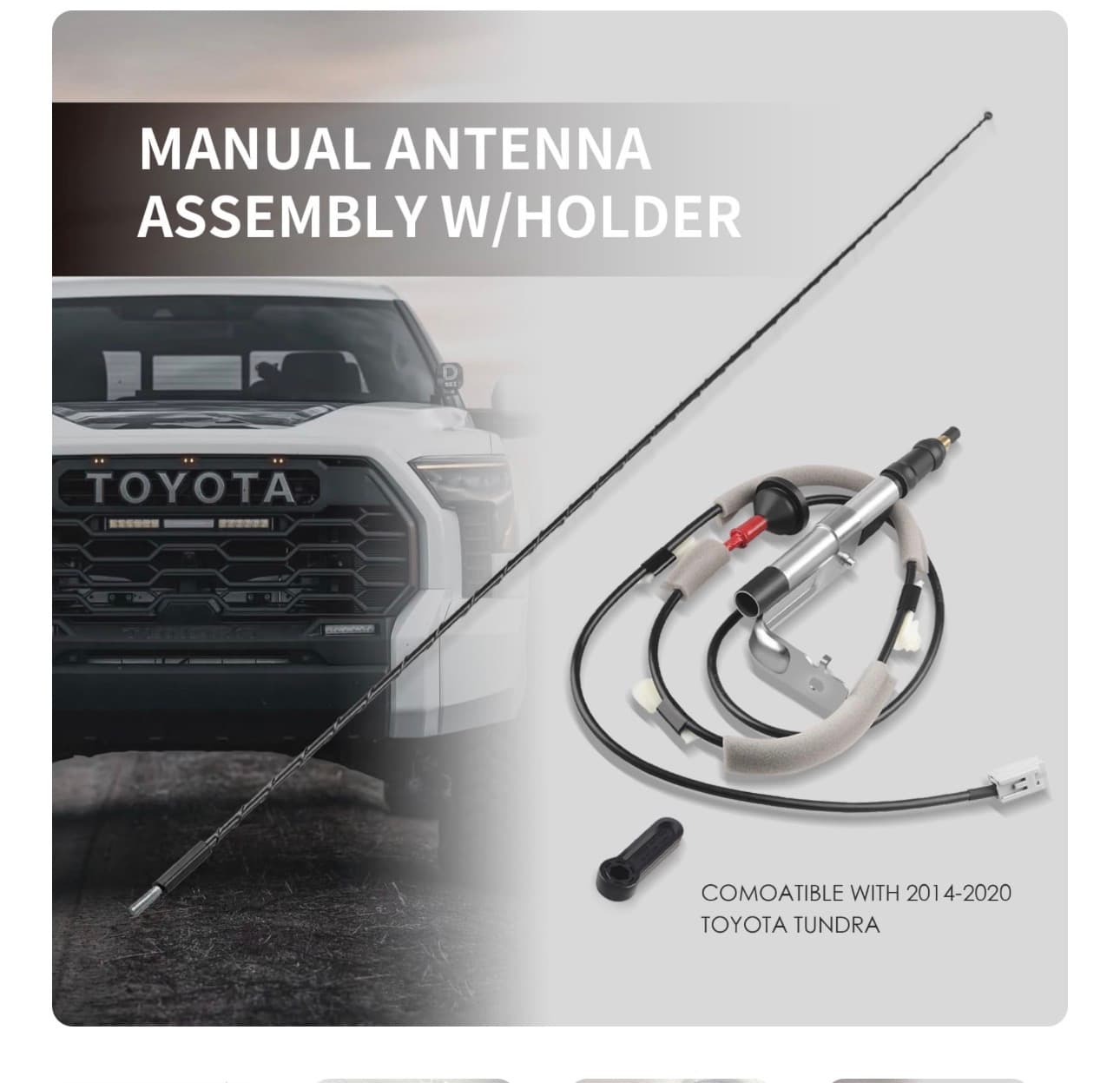 Toyota Tundra Manual Antenna Assembly 2014-2020 - Thumbnail 4