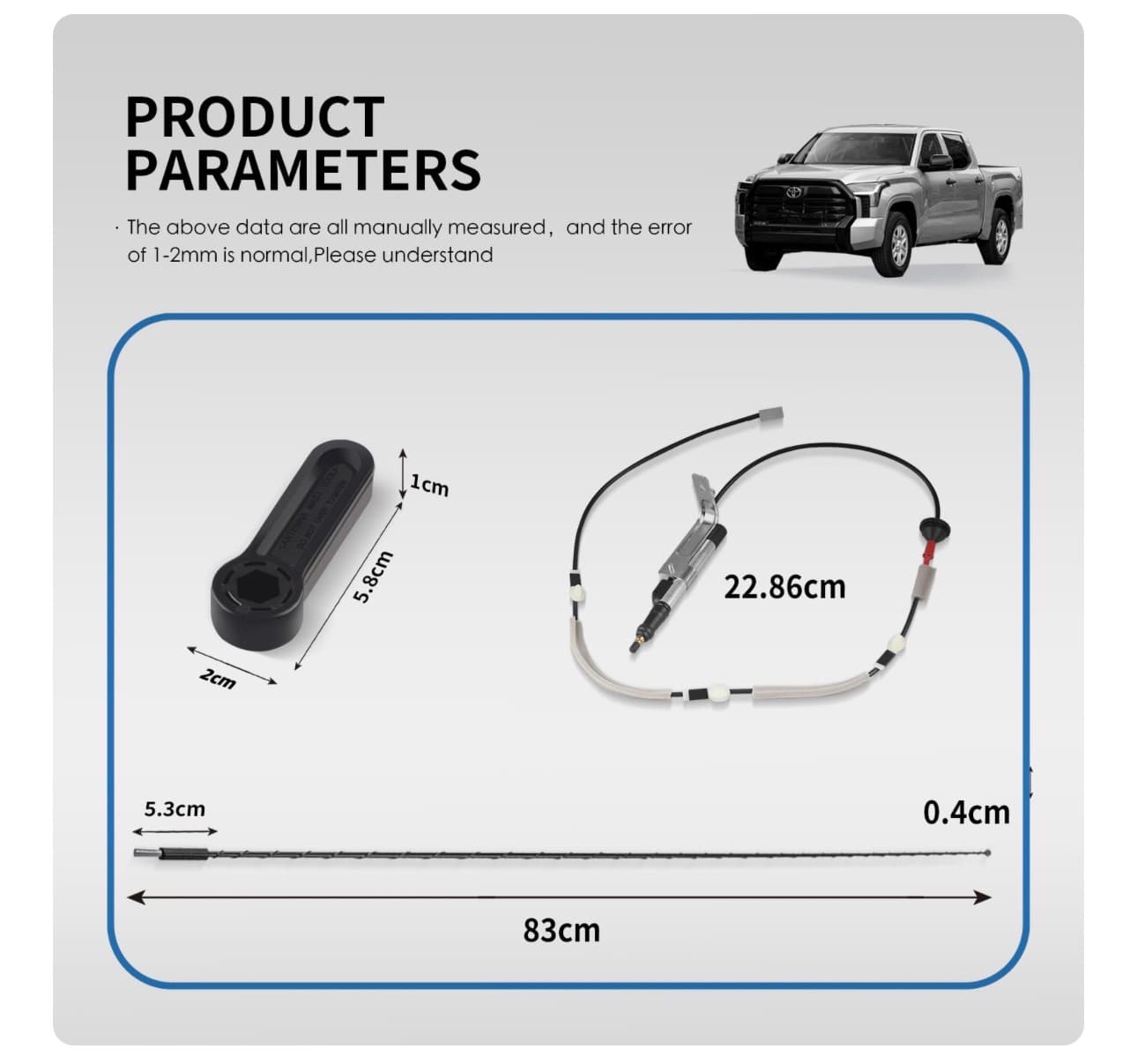 Toyota Tundra Manual Antenna Assembly 2014-2020 - Thumbnail 8