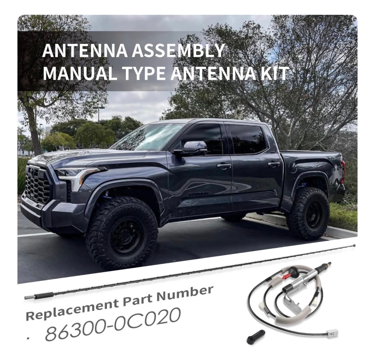 Toyota Tundra Manual Antenna Assembly 2014-2020 - Thumbnail 5