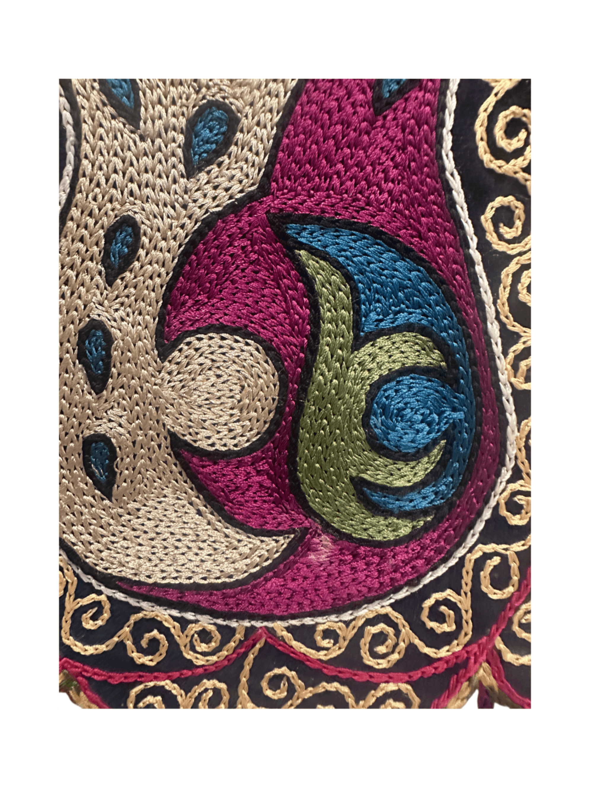 Vintage Uzbekistan Suzani Embroidered Bag - Thumbnail 6