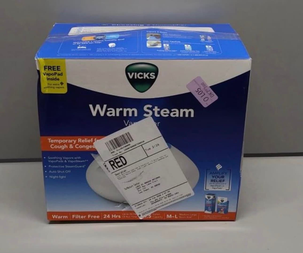 Vicks Warm Steam Vaporizer with Auto Shut-Off and Night-Light - Thumbnail 2