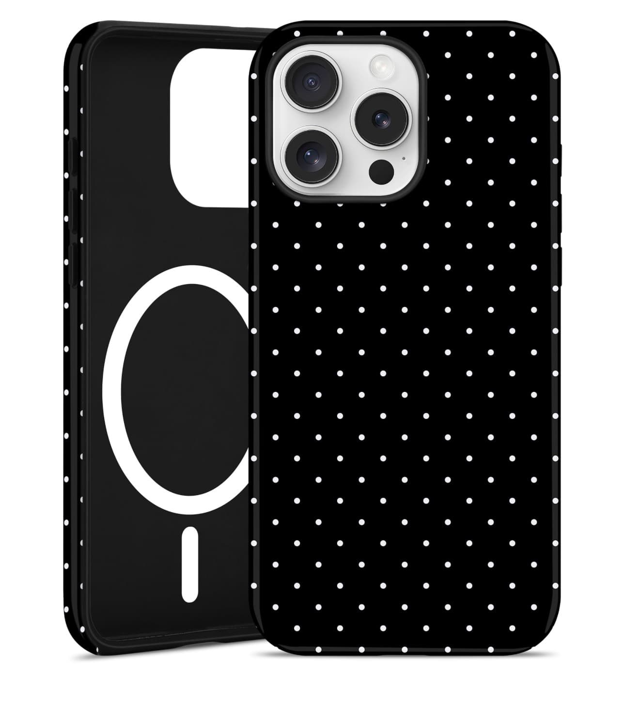 Polka Dot iPhone 14 PRO Case with MagSafe Compatibility - Image 1