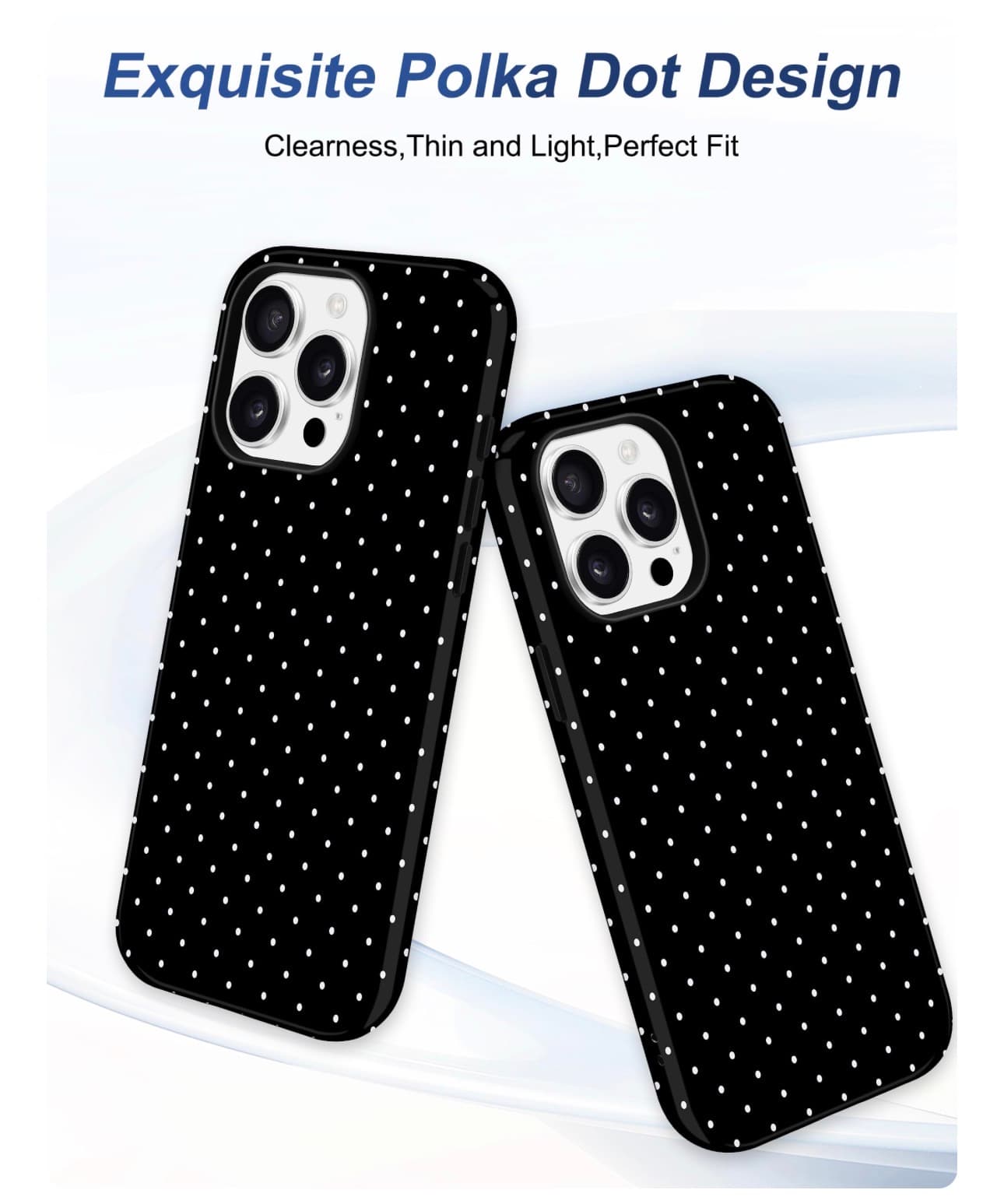 Polka Dot iPhone 14 PRO Case with MagSafe Compatibility - Thumbnail 4