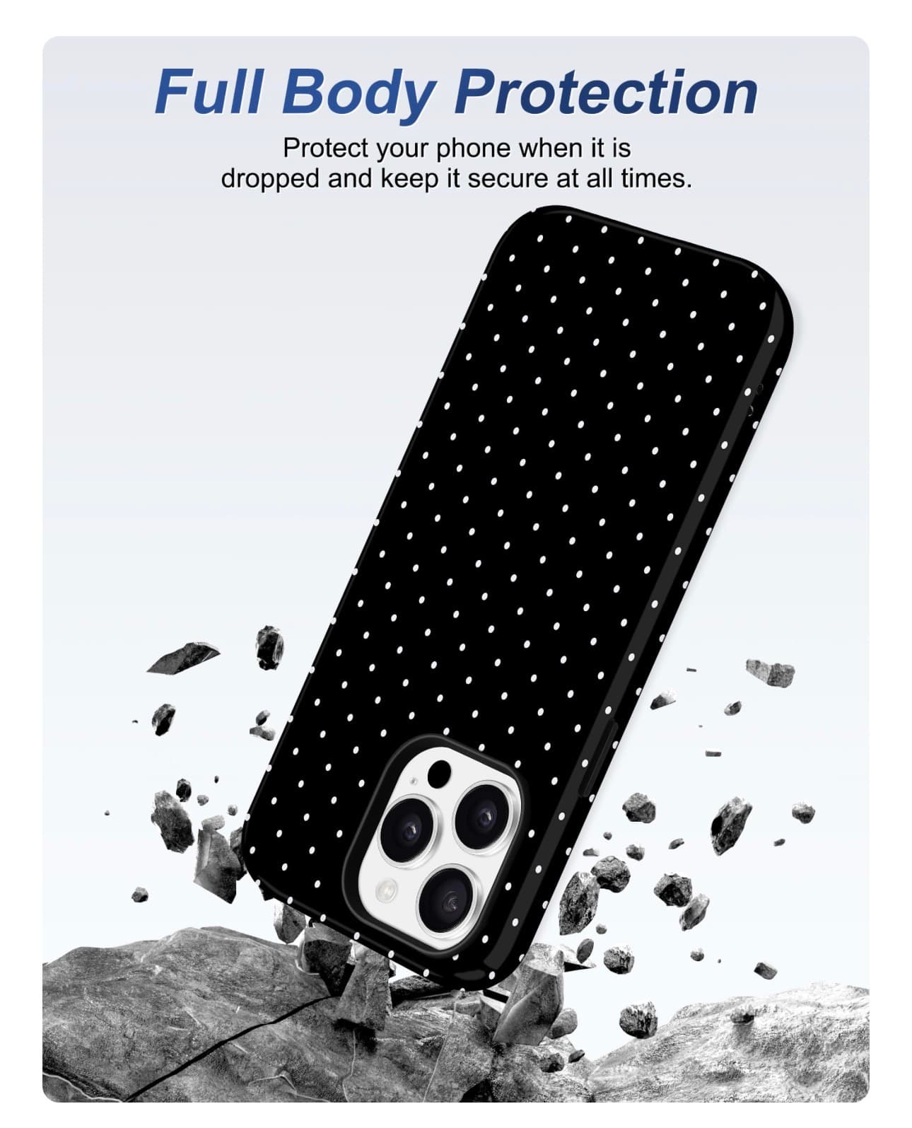 Polka Dot iPhone 14 PRO Case with MagSafe Compatibility - Thumbnail 5