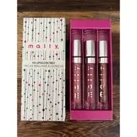 Mally H3 Lip Gloss Trio Gift Set - High-Shine Hydrating Lightweight - Shimmering Nude, Orchid Berry, Pink Daisy - Thumbnail 8