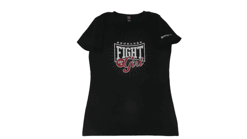 Fight Like a Girl T-Shirt in Black (Size S) - Image 1