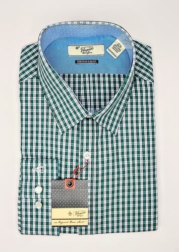 PENGUIN MUNSINGWEAR MEN WEAR DRESS SLIM FIT ASH GREEN SHIRT (various sizes) - Image 1