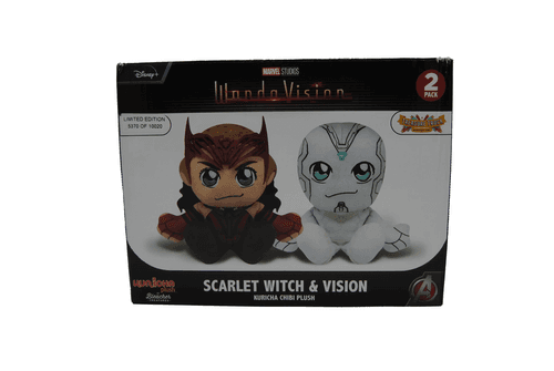 Marvel Studios Wanda Vision Scarlet Witch & Vision Kuricha Chibi Plush Ltd Ed - Thumbnail 2