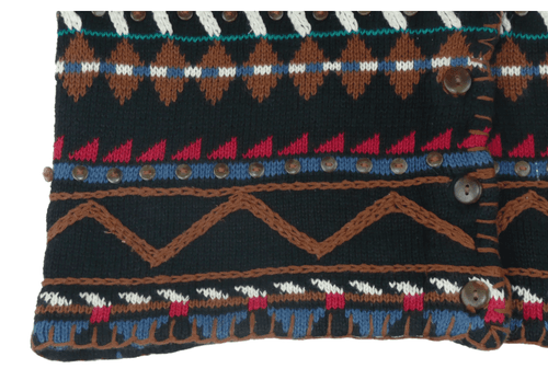 Vintage Le Moda Southwest Aztec Knitwear Button-Up Vest Womens (Size M) - Thumbnail 3