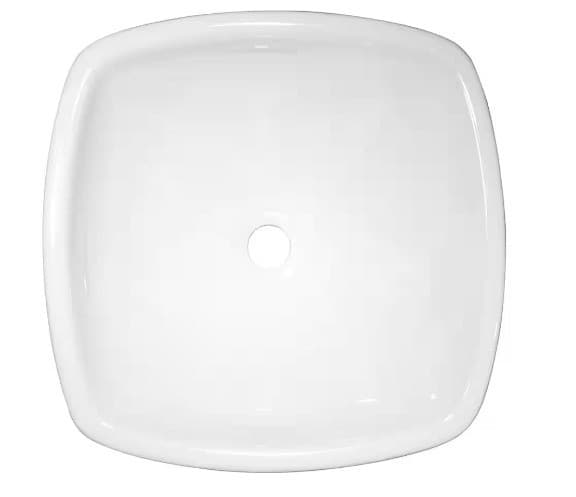 Glacier Bay Square Vitreous China White Vessel Sink - Image 1