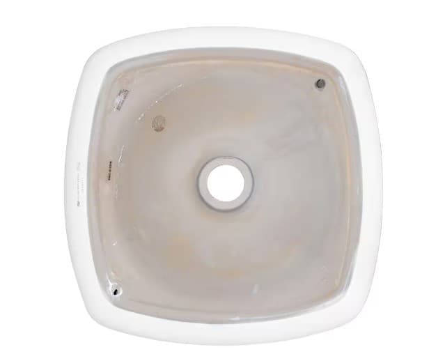 Glacier Bay Square Vitreous China White Vessel Sink - Thumbnail 5