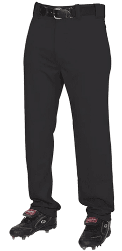 Rawlings Mens Semi relaxed Black Large Full Length Baseball Pants (New) - Image 1