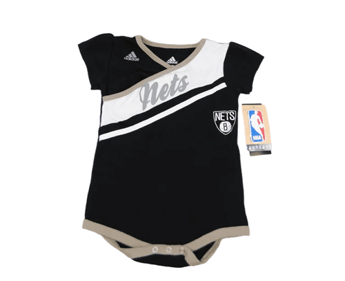 Adidas Brooklyn Nets NBA Infant Bodysuit Baby Creeper 0–24M NWT - Image 1