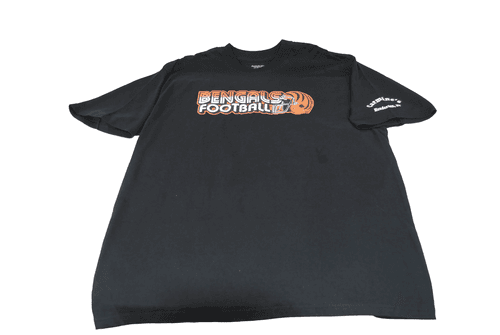 Reebok Mens Black Bengals Football T-Shirt Carmines Bar Promo Tee (Size XL) - Image 1