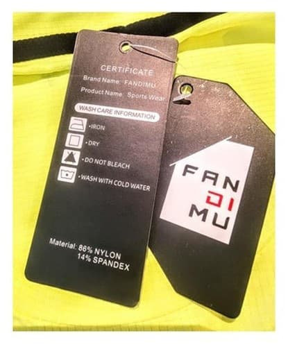 Fandimu Mens 3XL Performance Athletic T-Shirt Bright Orange Yellow Blue 3 shirts - Thumbnail 3