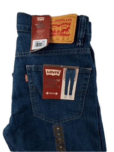 Levi 511 Slim Flex Stretch Denim Fit Performance Boy Jeans (Size 16) - Image 1