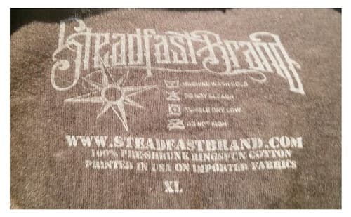 Steadfast Brand Honor Loyalty Ink is Thicker Than Blood Black T-Shirt – XL - Thumbnail 3