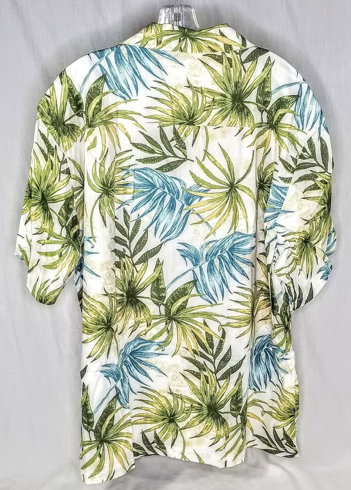 NWT Joe Marlin Palm Frond Cotton Rayon 2XL Hawaiian Shirt - Thumbnail 2